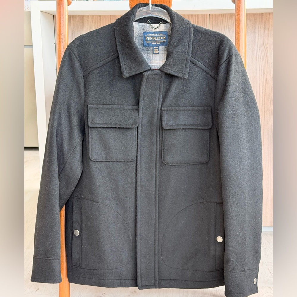 Pendleton Charcoal Wool Men's Coat